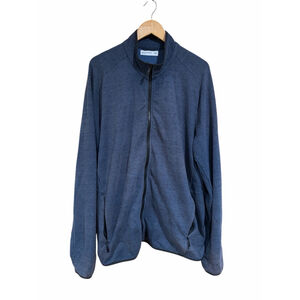 Hill City Full Zip Jacket Performance Athletic Blue Stretch Running Gym XXL